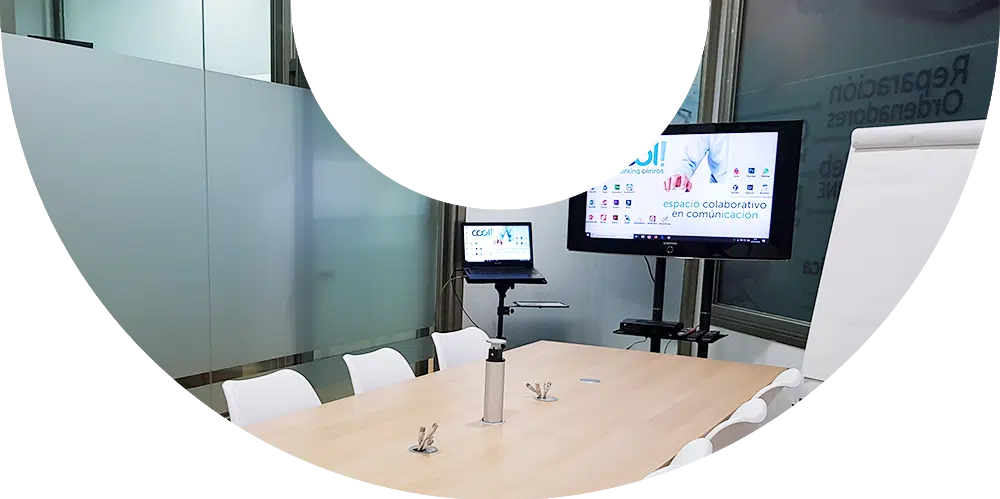 Sala de reuniones por horas en Oleiros para 8 a 10 personas